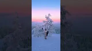Snowboarding in Finland is a truly vibe 🇫🇮🏂💫 📍Ruka Ski Resort . . . #finland #ruka