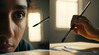 Turning Pain into Art My Tears Are My Paint 🎨💧 #ArtTherapy #EmotionalArt #AI