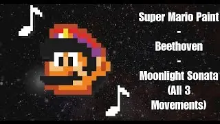 Super Mario Paint - Moonlight Sonata (Beethoven)