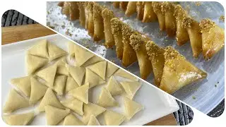 Sweet Cheese Arabic Samosa Recipe | Sweet Kataif | Qataef Samosas | Make & Freeze Mini Samosa