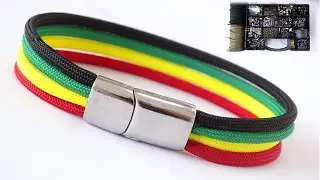 Paracord Crafts - Simple Magnetic Clasp Paracord Bracelet &ndash; DIY Friendship Bracelet Tutorial