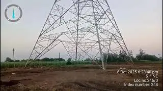 765  kv double circuit  hexagonal bundle conductor  pulling