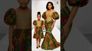 Mother & Daughter Slay in Unicorn Royalty Ankara Couture 👑✨ |  Modele Robe Pagne 2025