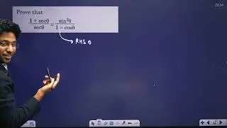 Prove 1+sectheta / sec theta = sin^2 theta / 1-cos theta