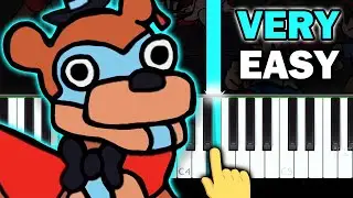 Friday Night Funkin VS Freddy Beatbox - FNAF Security Breach - VERY EASY Piano tutorial