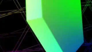 Royalty Free Footage  Colorful hexagon green and blue