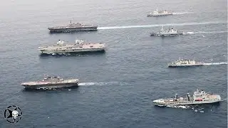 The UK Carrier Strike Group Exercises With U.S and Japanese Navies