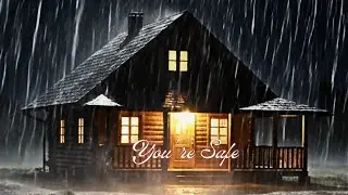 8 Hours of Heavy Rain in a Cozy Rural Cabin for Anxiety Relief and Sleep