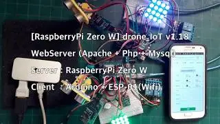 [RaspberryPi Zero W] drone IoT v1 18-Web Server(Apache+Php+Mysql)