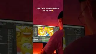 3AM vibes😴 Just me and After Effects #motiondesign  #aftereffects  #shorts