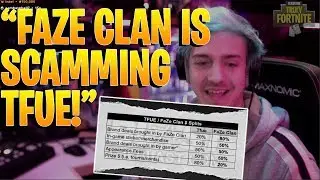 Ninja REACTS to Tfue's *LEAKED* Contract & is SHOCKED that FaZe STEALS so Much From Tfue!