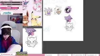 ☾ [ESP/ENG] CHIBI POKEMON COLLECTION DESIGN! 🥰 Planificamos merch para evento? ❤️ Web & Comnmis☕❤️☾
