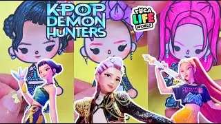 K-pop Demon Hunters Toca Boca Drawing Huntrix All Members Rumi Mira Zoey