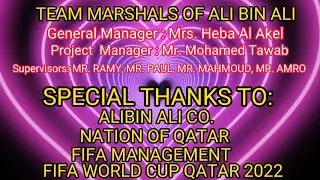 ALI BIN ALI - TEAM MARSHALS FOR FIFA WORLD CUP QATAR 2022