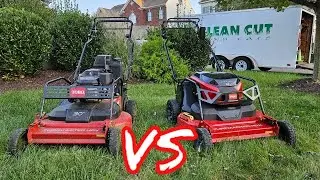 Toro TurfMaster Commercial Mower VS Battery Commercial Toro TurfMaster