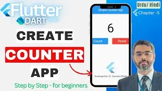 Build a Counter App in Flutter 2023 | Flutter Counter App Project (Urdu/Hindi) | Flutter Crash Co...