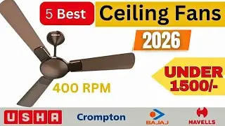 Top 5 Best Ceiling fan Under 1500 in 2026 | Best Ceiling Fan for Home | Best Ceiling Fans in India