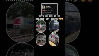 100 SUBS! #milestone #awesome #exciting #youtube #trains #big #cool #relatable #amazing