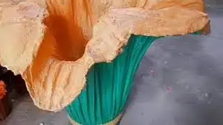 Vazo e punuar me cimento