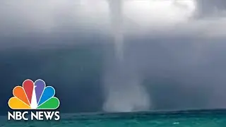 Watch: Rare Waterspout Makes Landfall In Cuba