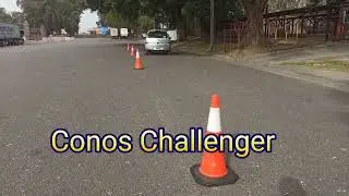 Conos Challenger 😃 zig zag Divertida clase de simulacro de exámen práctico en Buenos Aires.