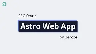 Deploying Astro SSG with Node.js on Zerops | One Click Deploy