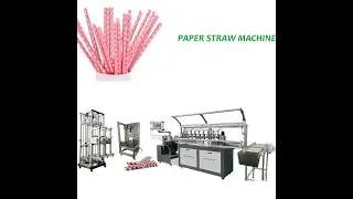 paper straw making machine with bulk packaging machine in line | How to make paper straw