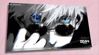 Gojo Satoru Desktop Customization | Live Wallpaper & Clean Setup