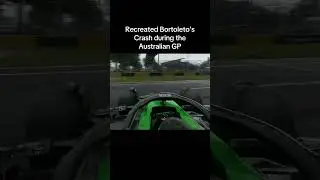 Recreated Bortoleto&rsquo;s crash during the Australian GP 🇦🇺..Follow for more!