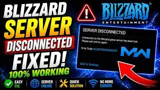 Blizzard Server Disconnected FIX (BLZBNTBGS000003F8) | Connection Lost Error Fix