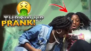Throw Up PRANK! On My TWIN Sister!!! (*HILARIOUS*)
