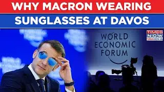 Why Macron Wearing Sunglasses At Davos 2026| France President's Eye Gear A Mystery? Watch
