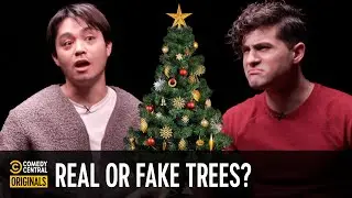 Real or Fake Christmas Trees: What's Better? (ft. @SmoshAlike) - Agree to Disagree