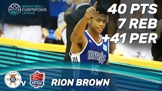 Rion Brown (40 Pts) was on fire vs. Maccabi Rand Media