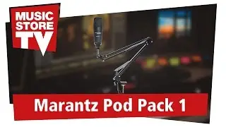 MARANTZ Pod Pack 1 USB-Mikrofon mit Galgenarm und Kabel