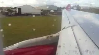 Out the Window - Virgin Atlantic Airbus A330 VS030 Barbados to London