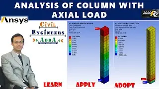 Analysis of Column with Axial force in Ansys Workbench 2020 R1