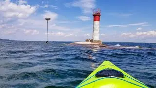 Kayaking The River Border Canada / USA St. Lawrence
