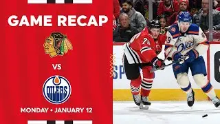 Blackhawks vs. Oilers Game Highlights | 1.12.26