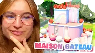 ☾ On construit une maison GATEAU ? 🎂 (j'ai un cdo pour vous 🥰) - Sims 4 ☽