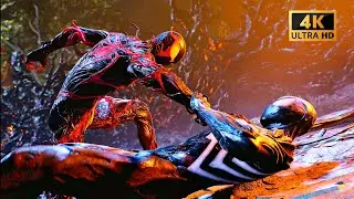 Carnage Symbiote Vs Venom Symbiote Best Goated Boss fight In Ultra realistic | Spiderman 2