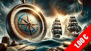Vintage Compass & Sailing Ships &mdash; HD Nautical Stock Footage