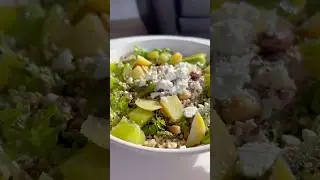 Healthy Quinoa Salad with Feta, Kiwi & Seeds #healthysalads