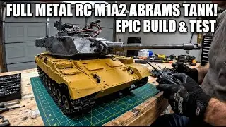Man Builds Full Metal RC M1A2 Abrams Tank Replica For His Son | Start to Finish