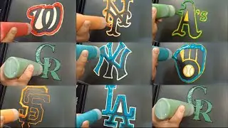 Major League Baseball MLB Team Logos Pancake Art Part 3