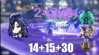 C0 Clorinde 4.6 Abyss Top Half Speedrun 59s (C2 SUPPORTS)