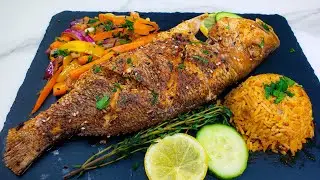 JUST 2 Ingredients Tasty Oven Grilled Red Snapper Recipe under 10 minutes
