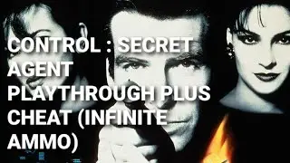 Goldeneye 007 n64 playthrough plus cheat control secret agent (infinite ammo)