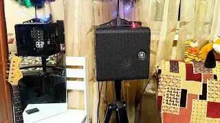 Everse 12 with Everse 8 and Yamaha Stagepas 200 in DJ Tiesto trance music.