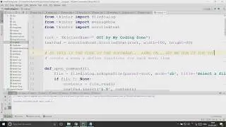Python GUI using Tkinter